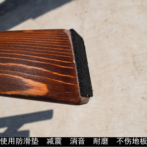 新款销实木梯加厚家用原木单侧梯置物架木质折叠梯椅登高梯复古简
