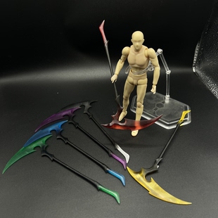 12obj娃娃ob11万代shf通用现货 镰刀机娘人偶手办树脂透明镰刀1