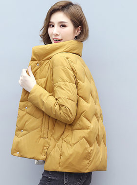 冬装新款小个子立领外套羽绒服