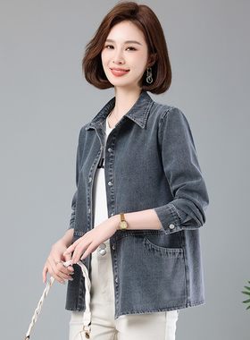 牛仔外套女宽松2026春秋新款