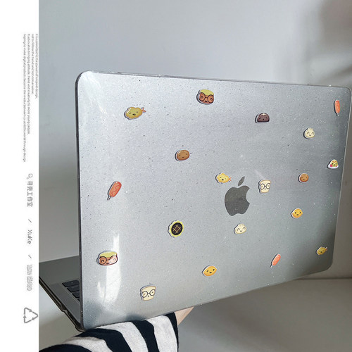 ins可爱小面包2025款适用macbookair保护壳13.6寸m4苹果macbookpro套15笔记本电脑14寸16键盘膜air透明可爱女