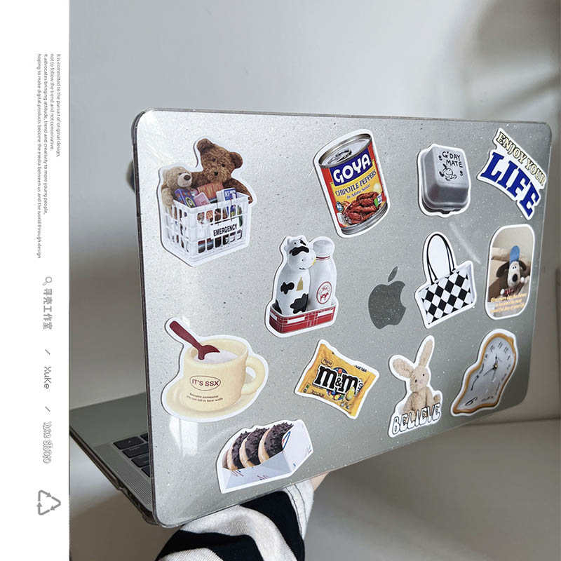 宜家漫游2025款适用macbookair保护壳13.6寸m4苹果macbookpro保护套15笔记本电脑14寸16透明膜air3外壳女可爱