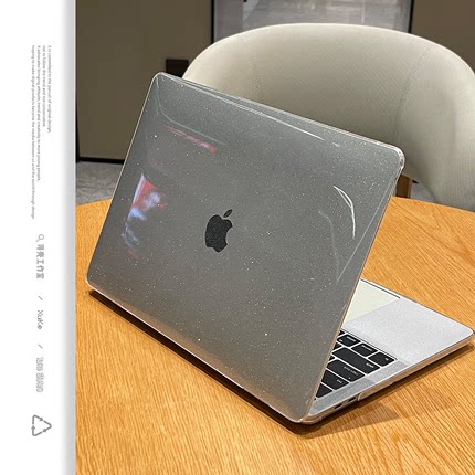 寻壳适用满天星苹果macbookair保护壳mac笔记本2023款电脑pro套macpro14寸13简约airm2透黑色M1配件硬16mbp15