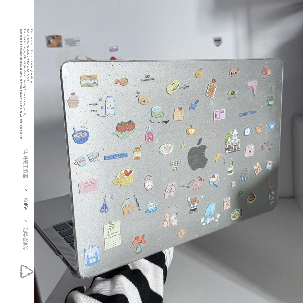 ins韩风星河漫卷2025款适用macbookair保护壳13.6寸m4苹果macbookpro套15笔记本电脑14寸6键盘膜air透明女8硬