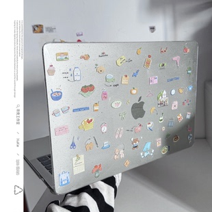 ins韩风星河漫卷2025款适用macbookair保护壳13.6寸m4苹果macbookpro套15笔记本电脑14寸6键盘膜air透明女8硬