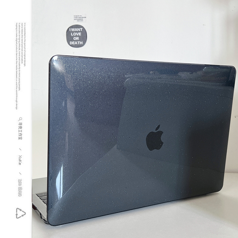 满天星透明黑色电脑壳适用苹果macbookair保护壳2025款笔记本M432电脑pro套macpro14寸透明膜配件16高级感女8