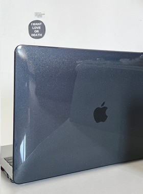 满天星透明黑色电脑壳适用苹果macbookair保护壳2025款笔记本M432电脑pro套macpro14寸透明膜配件16高级感女8