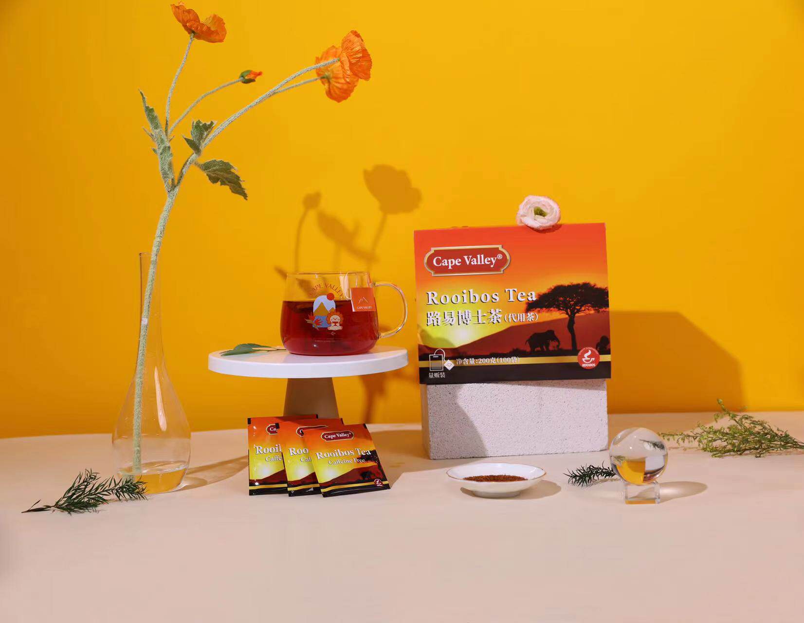 开普山谷南非博士茶r2量贩装rooibos路易波士国宝红茶线叶金雀花