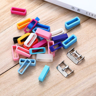 手表扣环配件表带环圈 橡胶表圈表扣环手表圈硅胶表带活动圈配件