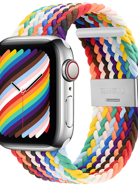 华强北S7智能手表带HW22M16M26Plus6腕带watch7pro尼龙编织替换带