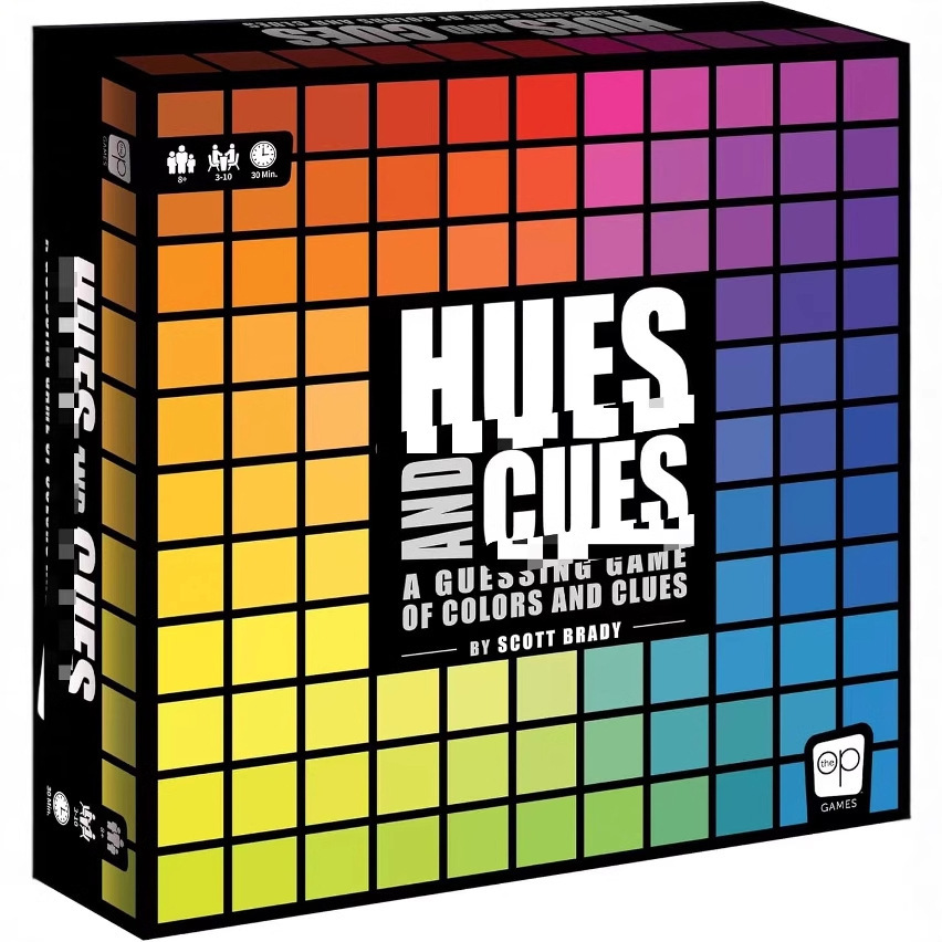 跨境HUES AND CUES 巧言绘色颜色和线索的谜语游戏卡牌玩具匹配