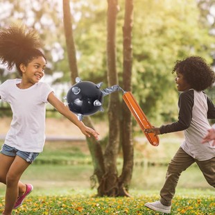 跨境儿童充气流星锤敲打玩具宝宝互动对抗道具充气千吨锤狼牙锤