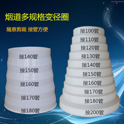 抽油烟机排烟管变径大小转换接头塑料变径止逆阀通风排气管变径圈
