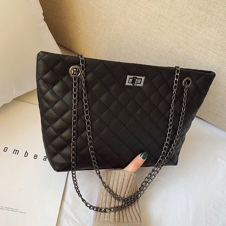 ins超火大包包女2025新款潮韩版时尚绣线菱格链条包百搭单肩女包,箱包皮具/热销女包/男包,通用款女包,淘宝优惠券,粉丝福利购,淘宝优惠卷