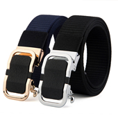 潮流牛仔裤 帆布皮带男士 自动扣腰带中青年商务休闲简约百搭韩版 带