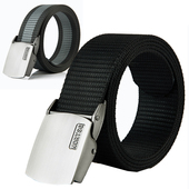 帆布腰带男士 布带潮 男女编制韩版 皮带自动扣青年学生休闲裤 带韩版