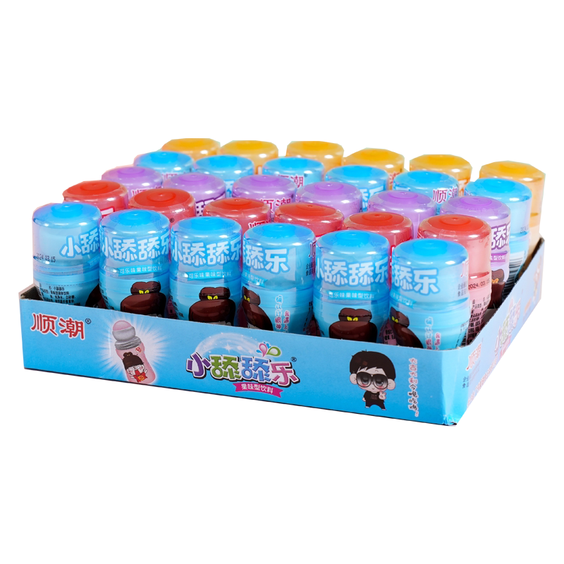 舔舔乐饮料糖果舔舔糖滚滚糖滚珠糖稀奇古怪的食品六一儿童节零食