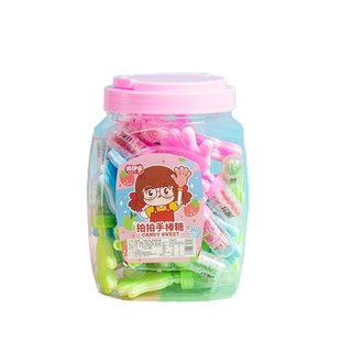 棒棒糖儿童拍拍手玩具糖批发糖果机网红创意出糖机稀奇古怪的零食