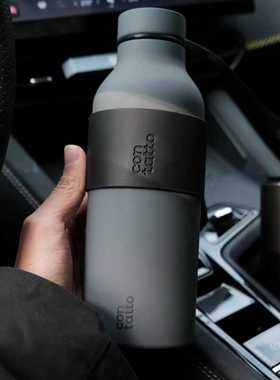 CONTATTO黑白之间潮流保温杯壶不锈钢户外商务礼品欧式男女饮水杯