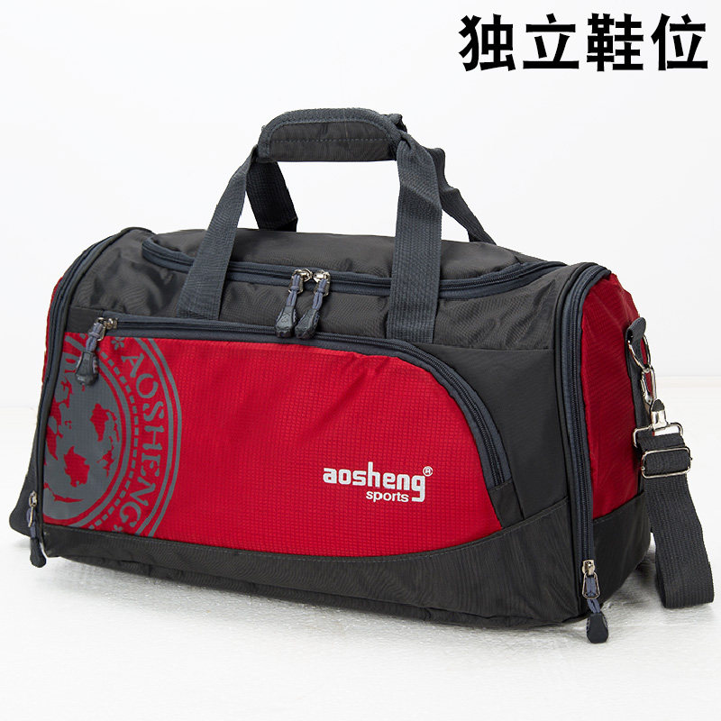 新款大容量手提旅行包女士行李袋鞋仓健身包男士单肩背包时尚轻便
