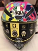 【米饭】AGV Pista GP Misano 2014限量亚洲版罗西手掌碳纤维头盔|ru