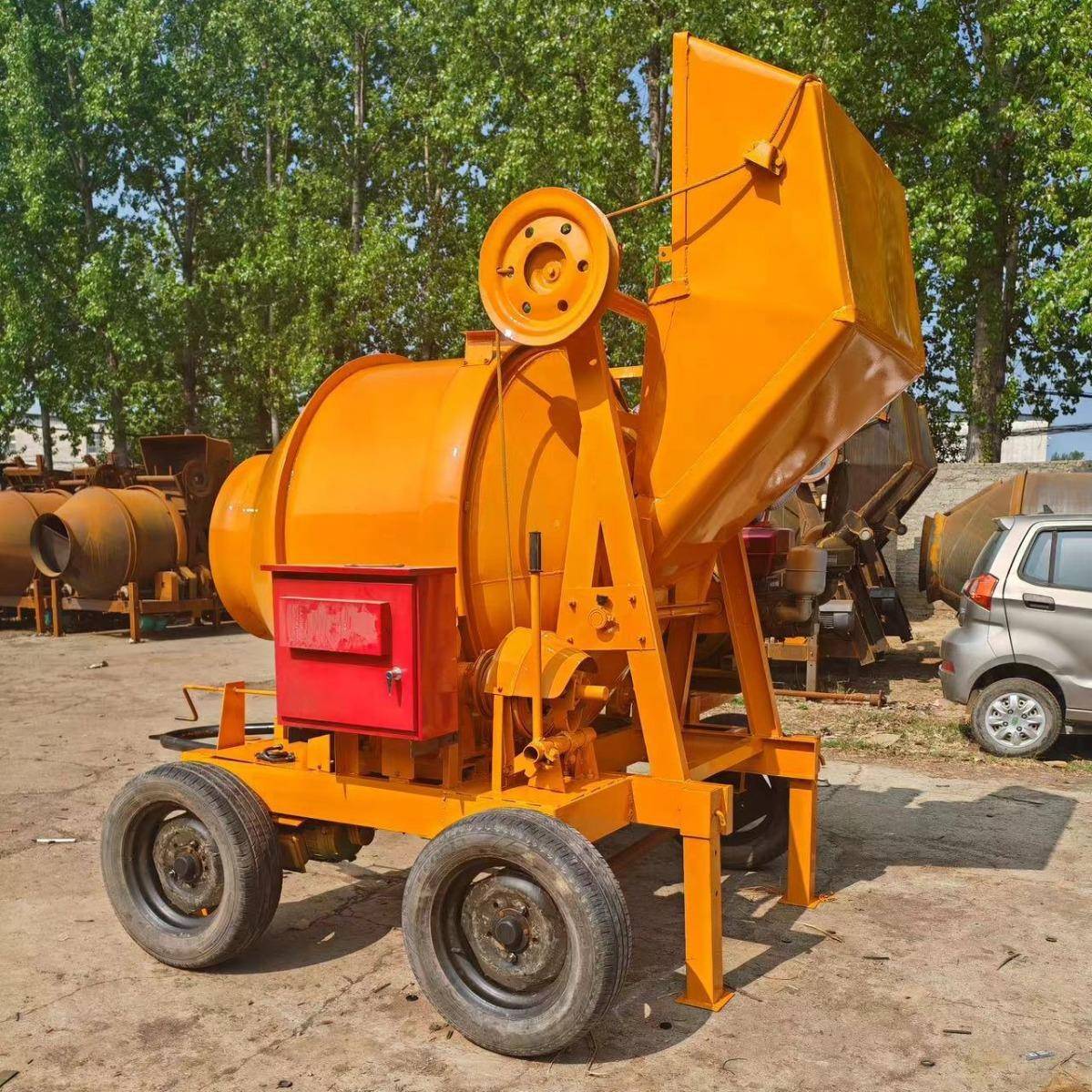 直销颗粒混合物拌合机JZC加长滚筒式搅拌机移动四轮翻斗搅拌机
