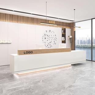 烤漆物业医美口腔诊所办公公司酒店大厅民宿吧台前台桌接待收银台