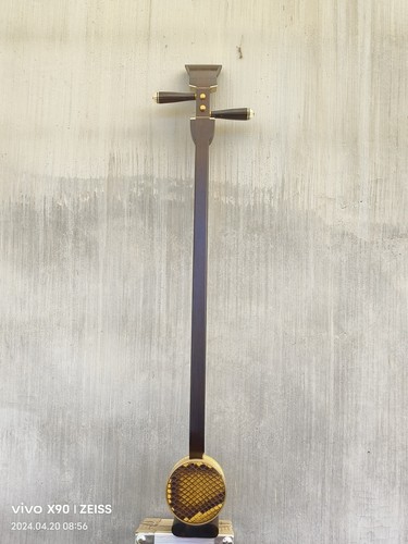 八音顺艺坠琴乐器黑檀专业演奏琴全套配件铜筒蟒皮半圆杆山东吕剧