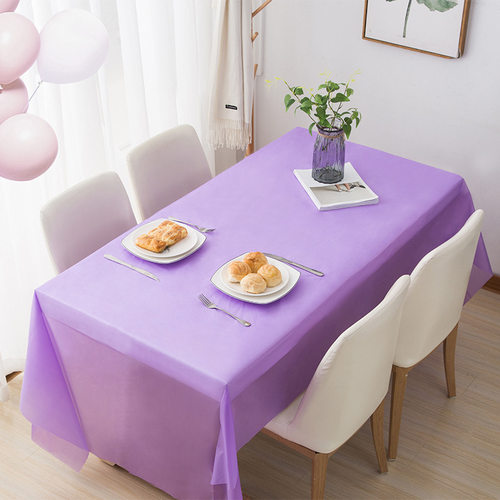 party聚会纯色点胶松紧带桌布