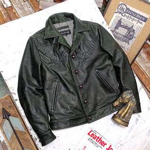 3折限量20件 绿色植鞣蜡染无涂小幼马皮 姜戈Django手作编织