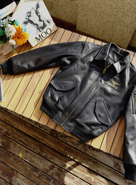 【美国摔纹油润软糯牛皮】CWU-45P空军飞行HOOKLESS拉链