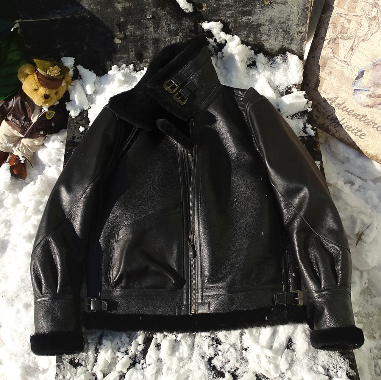 年底福利巴顿徽章b3小牛皮