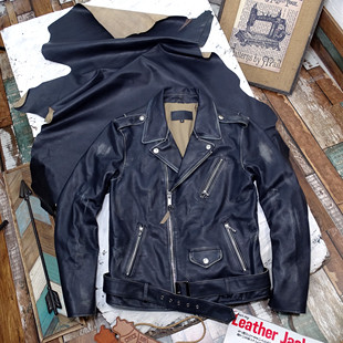 3折限前60位 意大利茶芯双色鹿皮手工擦色做旧 肖特618斜拉