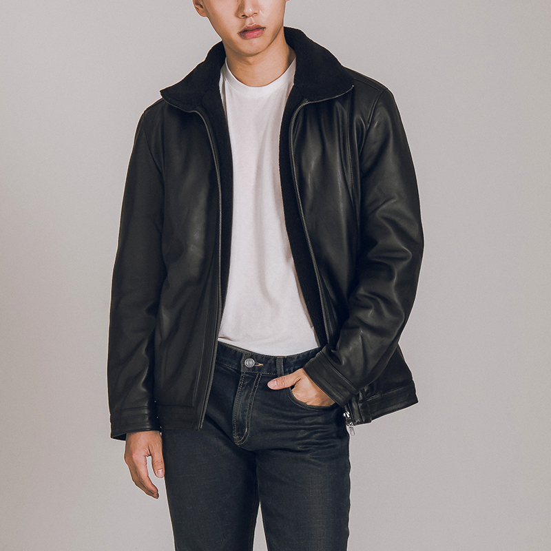 保暖内里真皮皮衣真皮皮衣加绒