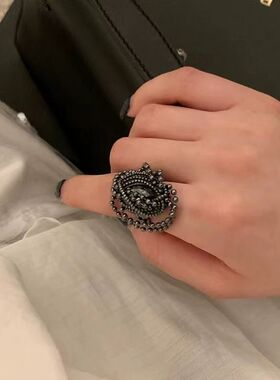 区区欧阳藤蔓珠开口戒指