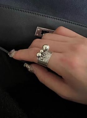 区区欧阳同款肌理感做旧戒指