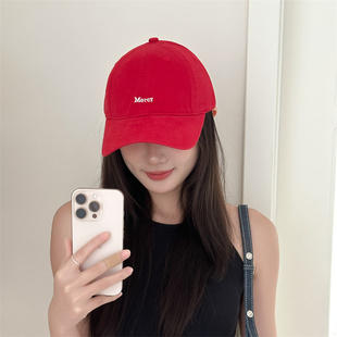【出片小红帽】简约小字母刺绣软顶棒球帽百搭显脸小遮阳鸭舌帽潮