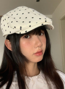 春夏薄款波点前进帽百搭显脸小女