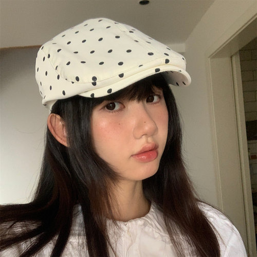 春夏薄款波点前进帽百搭显脸小女