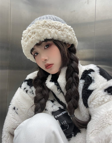 圆脸保暖显脸小护耳大头围毛绒帽