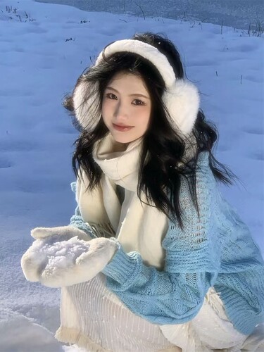 【 白色毛绒绒耳捂子】适合下雪天的保暖耳罩软萌可爱护耳朵耳套