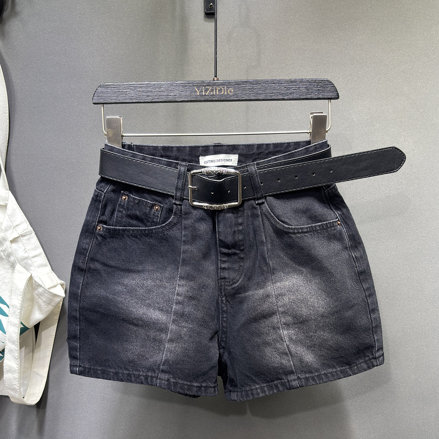 欧货做旧大口袋设计牛仔短裤女2026年春款百搭显瘦辣妹a字阔腿裤,女装/女士精品,牛仔裤,淘宝优惠券,粉丝福利购,淘宝优惠卷