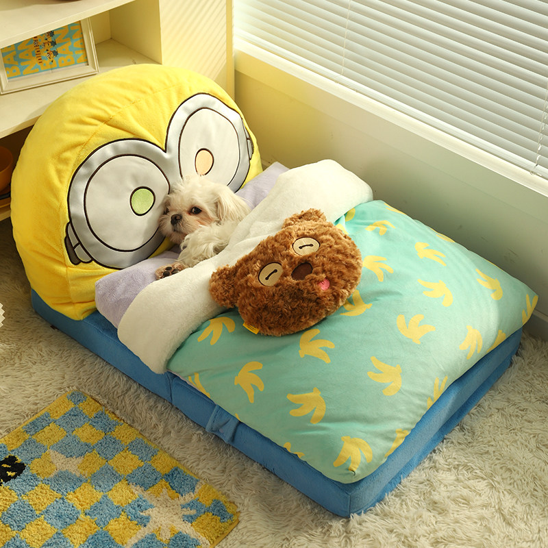 小黄人TIM and Bob宠物成幼猫小型犬深睡床沙发舒适猫窝居家猫窝,宠物/宠物食品及用品,猫狗垫子,淘宝优惠券,粉丝福利购,淘宝优惠卷