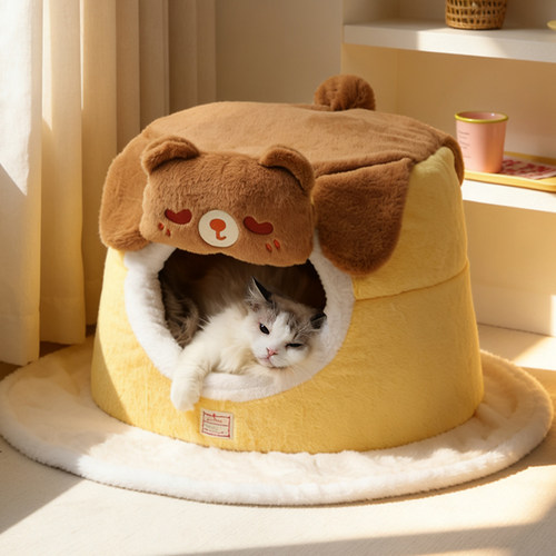 猫窝封闭式冬季保暖加厚睡窝