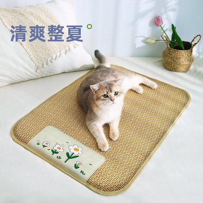 猫咪凉席猫窝垫子睡垫宠物冰垫