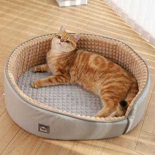 通用夏季 猫窝四季 狗窝可拆洗猫垫子睡觉猫咪夏天超级大猫床宠物床