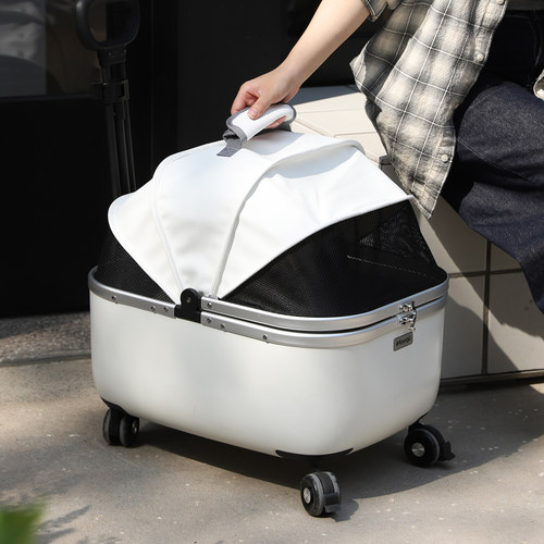 宠物推车狗狗猫咪手推车外出便携婴儿车遛狗小型犬拉车猫包拉杆箱