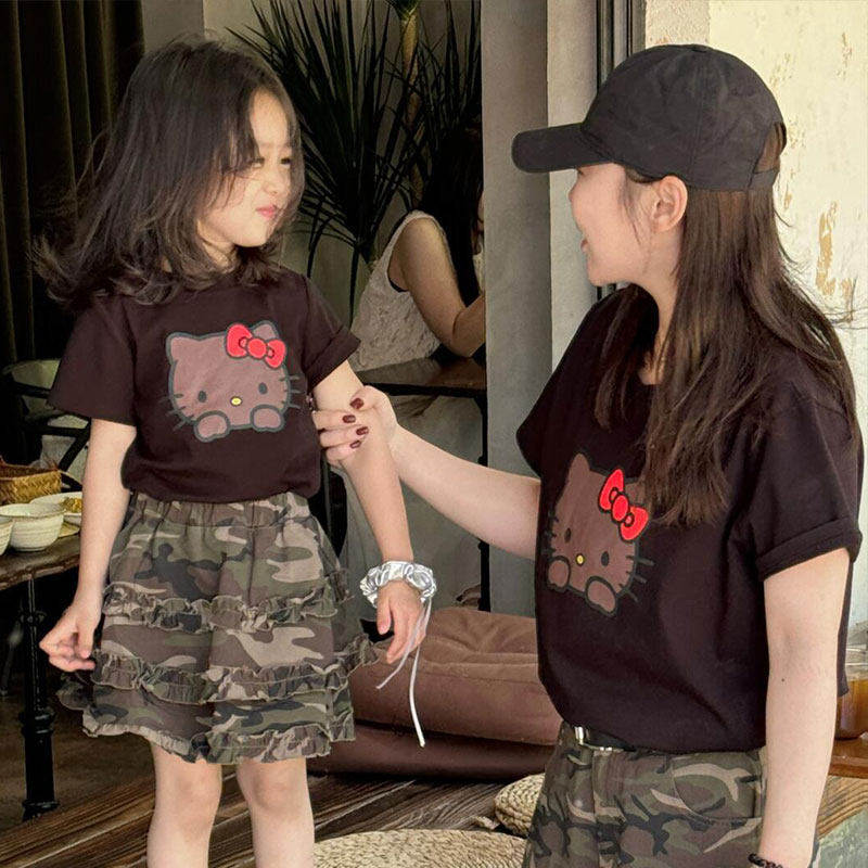 又酷又飒的亲子装母女母子装百搭