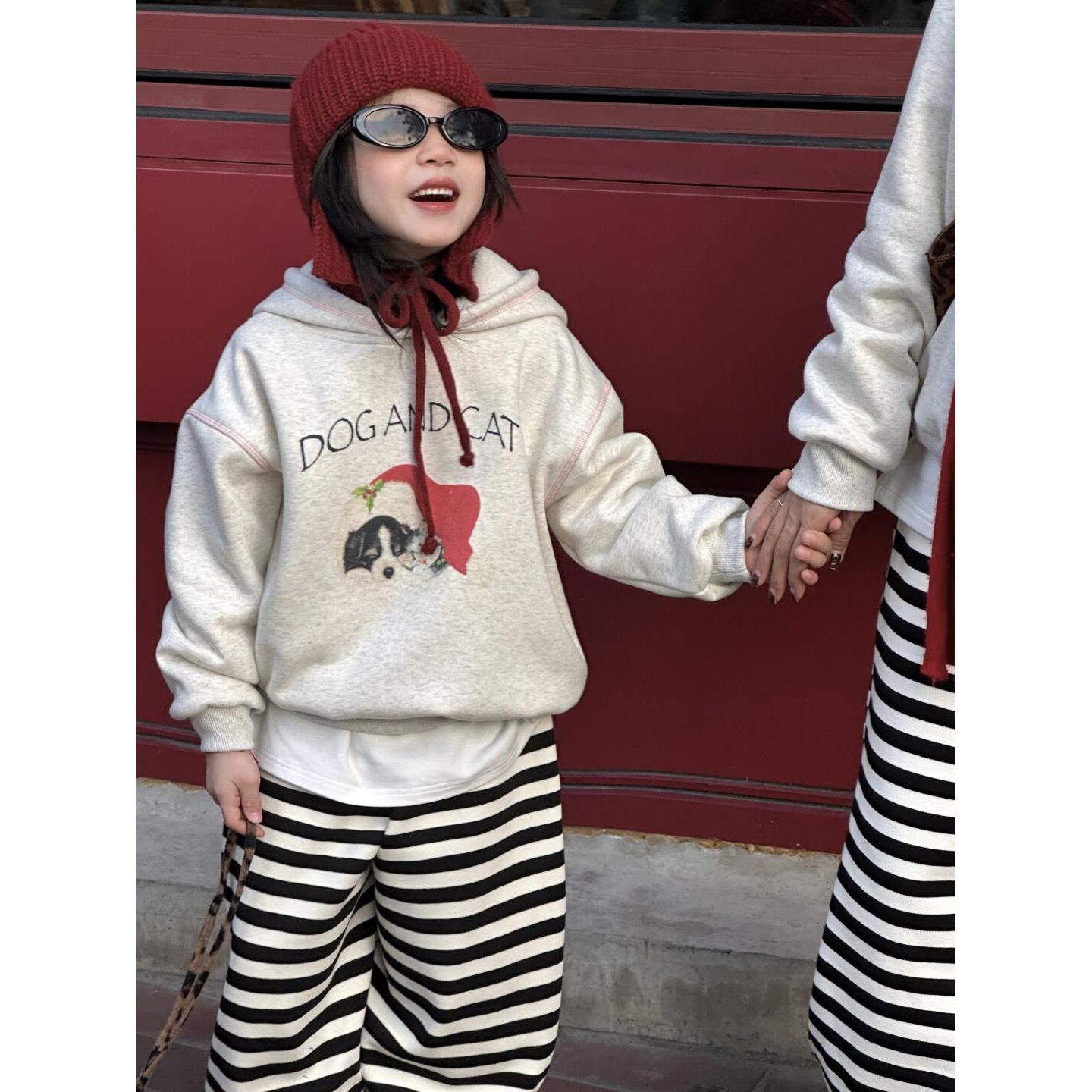 亲子装春秋卫衣母女母子装