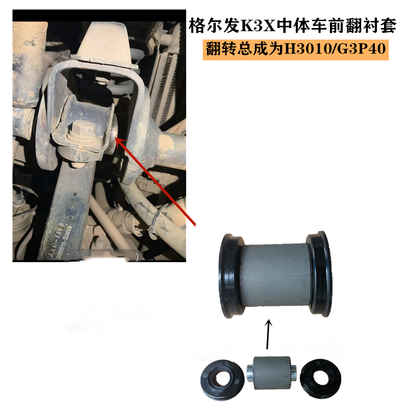 格尔发k5x衬套悬挂驾驶室